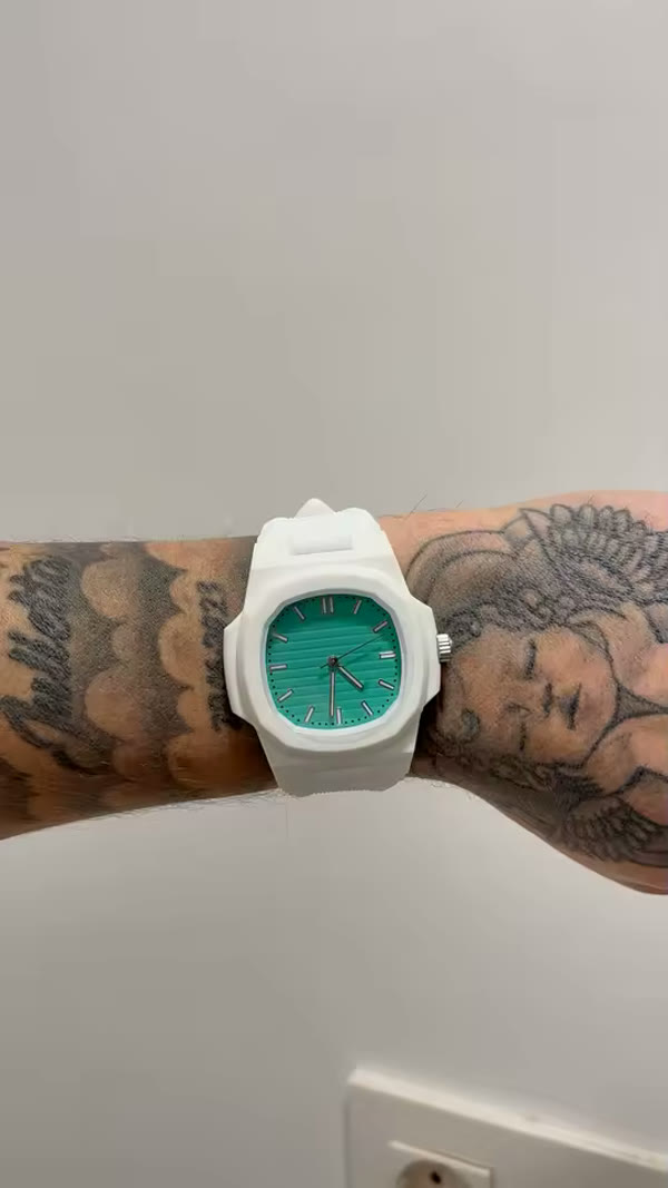 Customer photo: Arctic White Taury watch worn outdoors